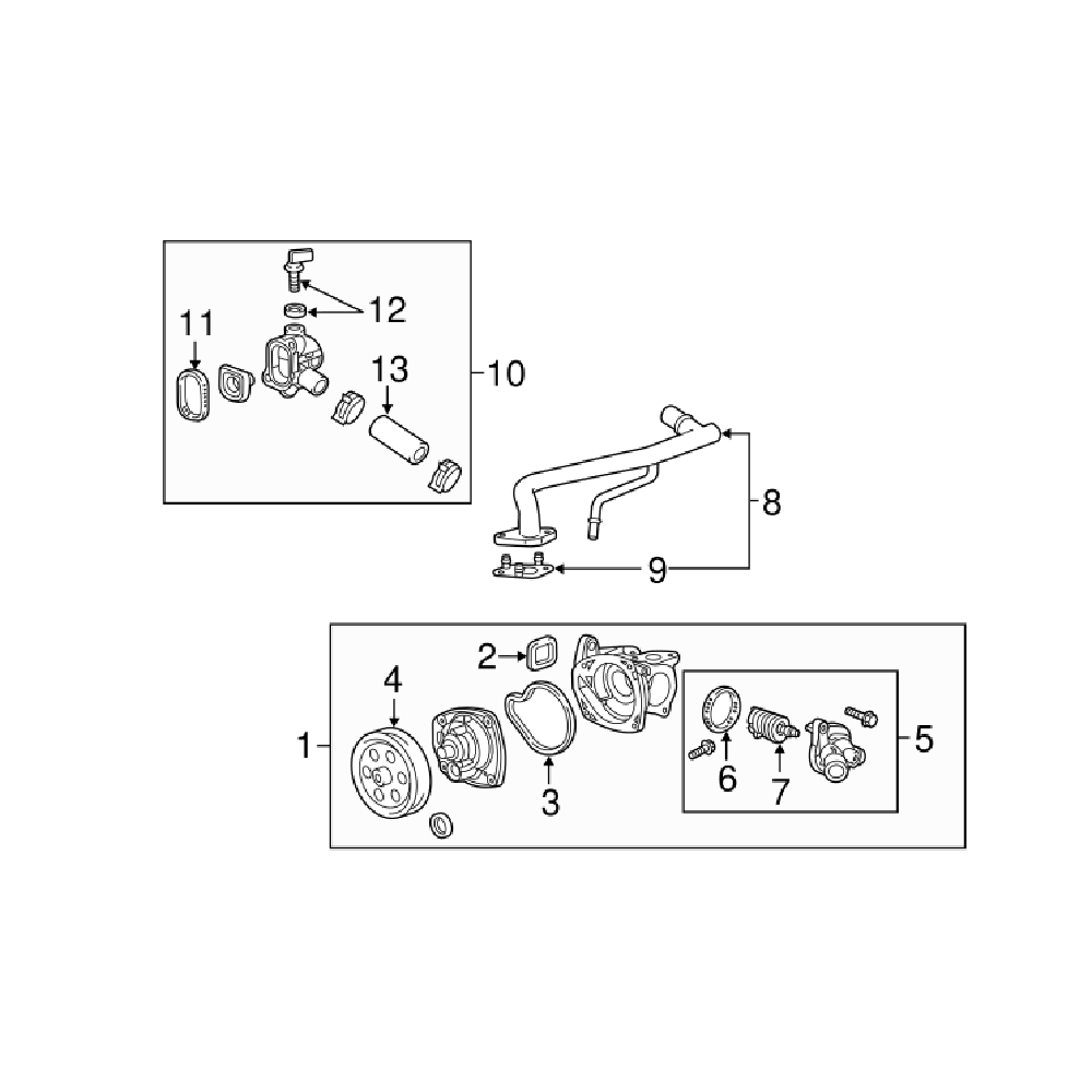 LTG Thermostat Bypass Pipe Gasket