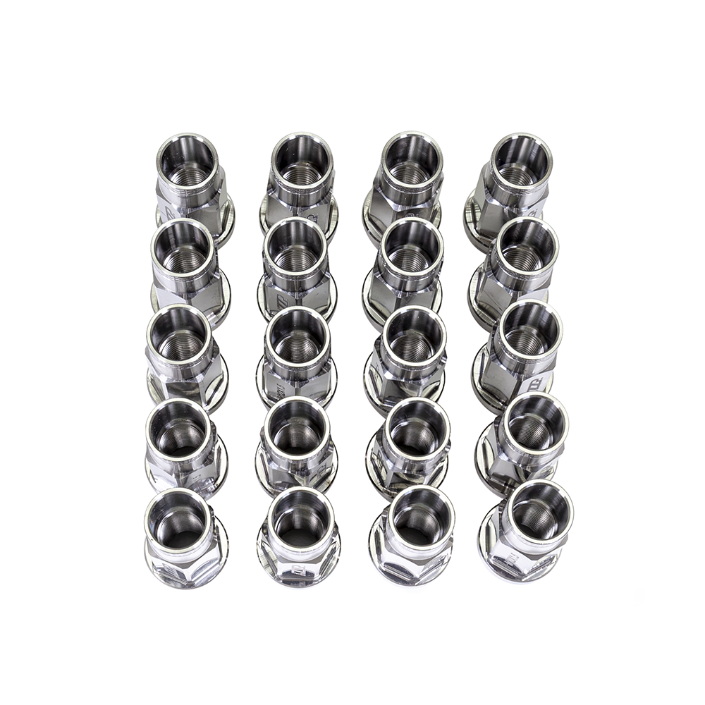 ZZP Titanium M12 x 1.5 Open Ended Lug Nut Set